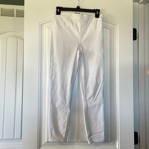 White Spanx ankle jeans